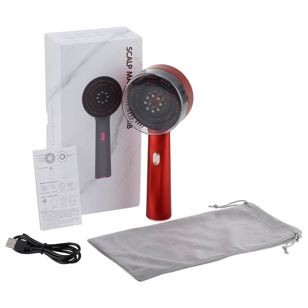 DuoSmooth™ Red Light Scalp Comb for scalp massage and hair stimulation