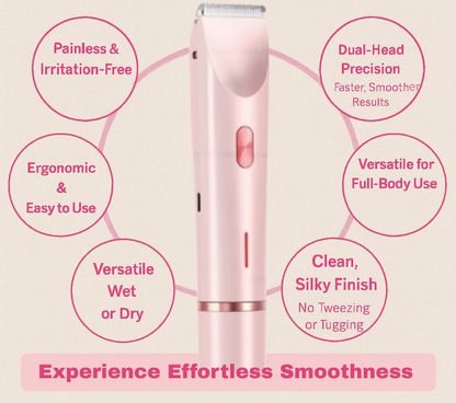DuoSmooth™ Dual Head Hair Remover for painless, smooth skin