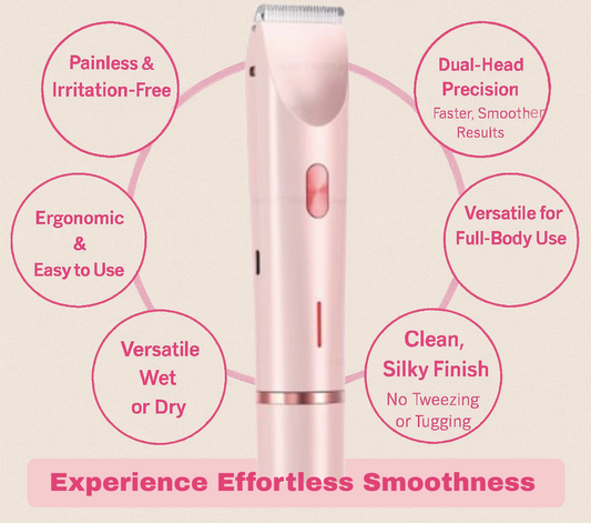 DuoSmooth™ Dual Head Hair Remover for painless, smooth skin