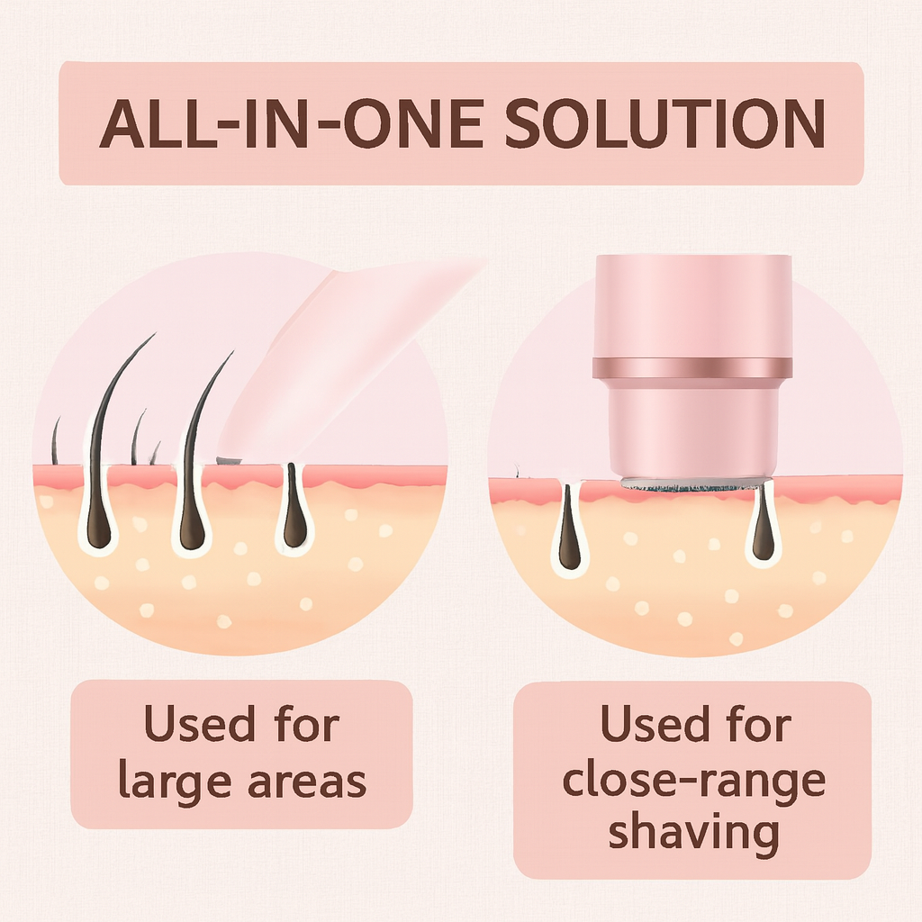 DuoSmooth™ Dual Head Hair Remover for painless, smooth skin