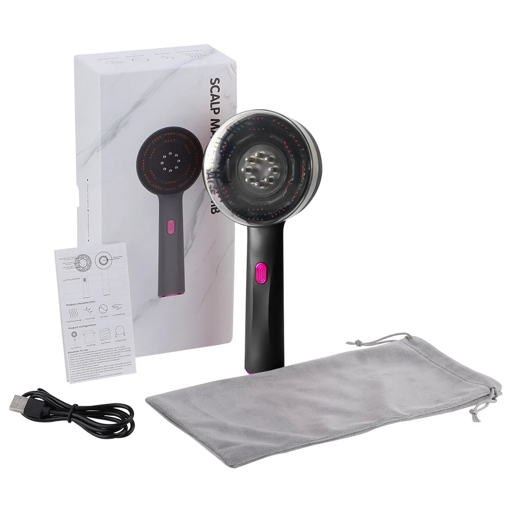DuoSmooth™ Red Light Scalp Comb for scalp massage and hair stimulation